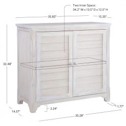 Antigo Whitewash 2-Door Cabinet by Linon Home Decor -Linon Home Decor Shop whitewash linon home decor sideboards buffet tables hd221861 fa 1000